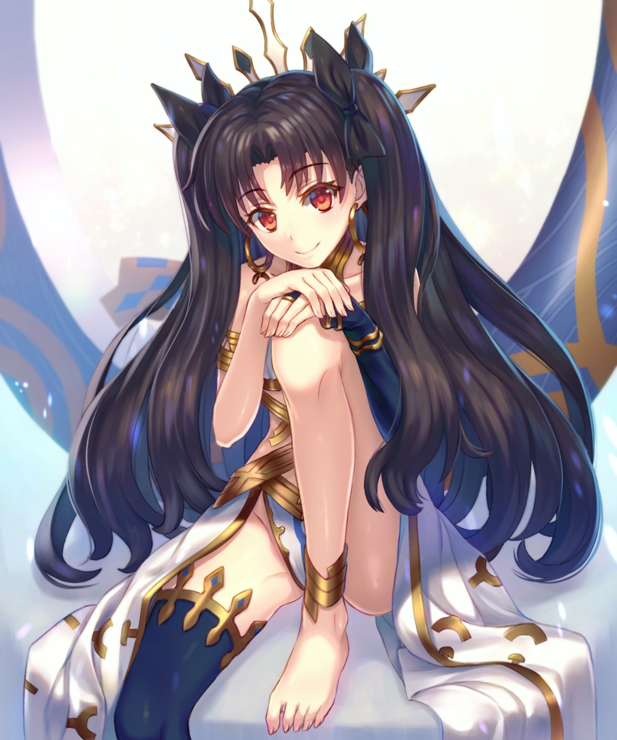 bikini_armor, fate/grand_order, feet, ishtar_(fate), kaina_(tsubasakuronikuru), thighhighs, toosaka_rin