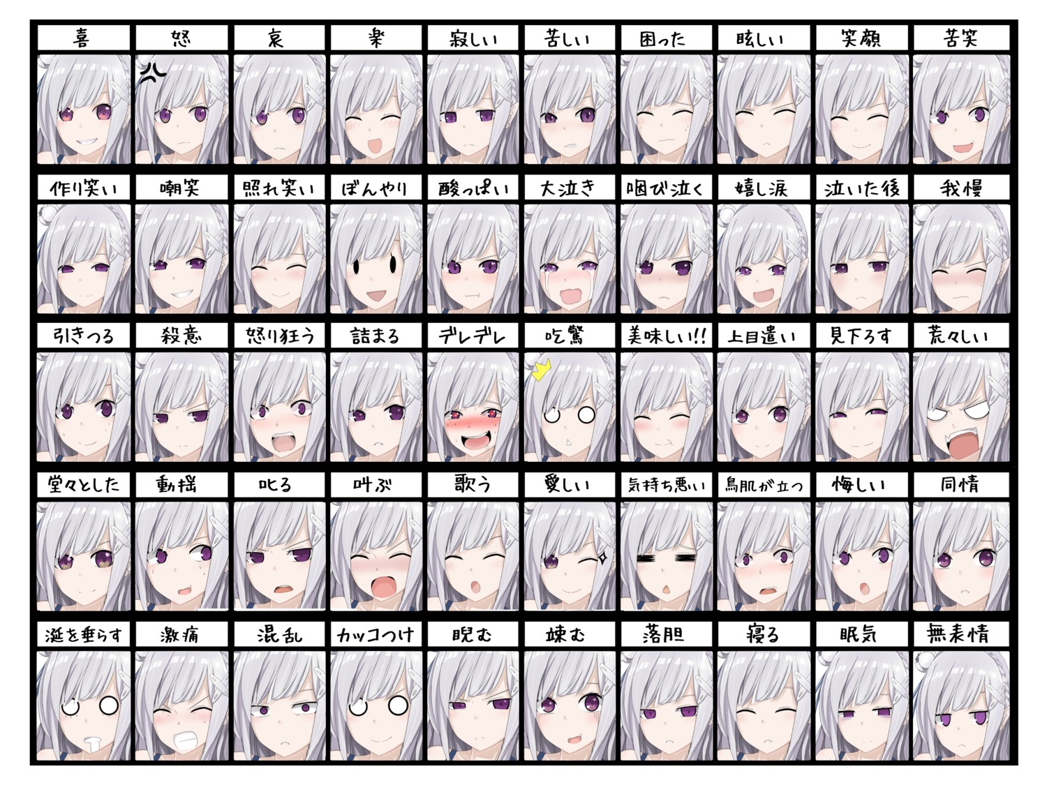 comicsnic, emilia_(re_zero), expression, re:zero_kara_hajimeru_isekai_seikatsu