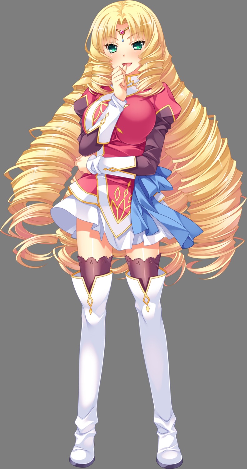 baseson, enshou, koihime_musou, saeki_hokuto, thighhighs, transparent_png