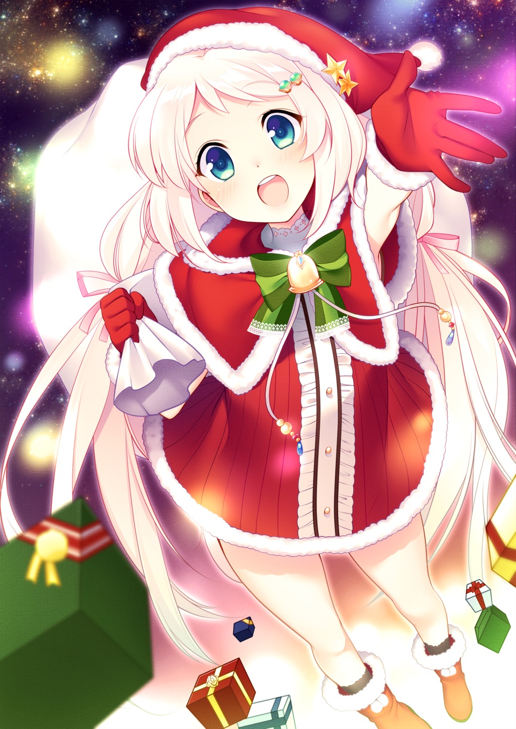 christmas, dress, shirogane_rio