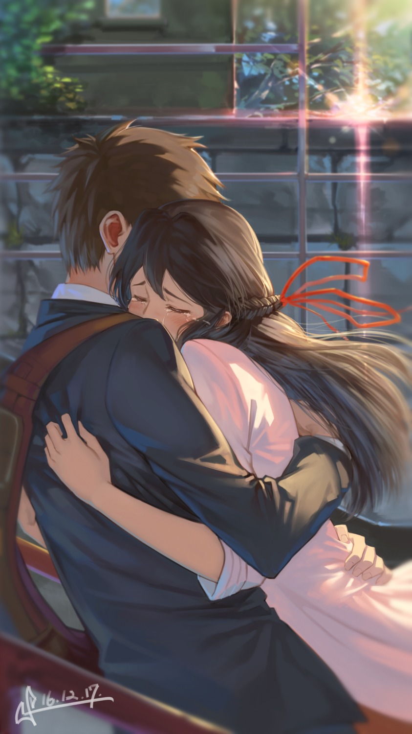 business_suit, kimi_no_na_wa., miyamizu_mitsuha, squidsmith, tachibana_taki