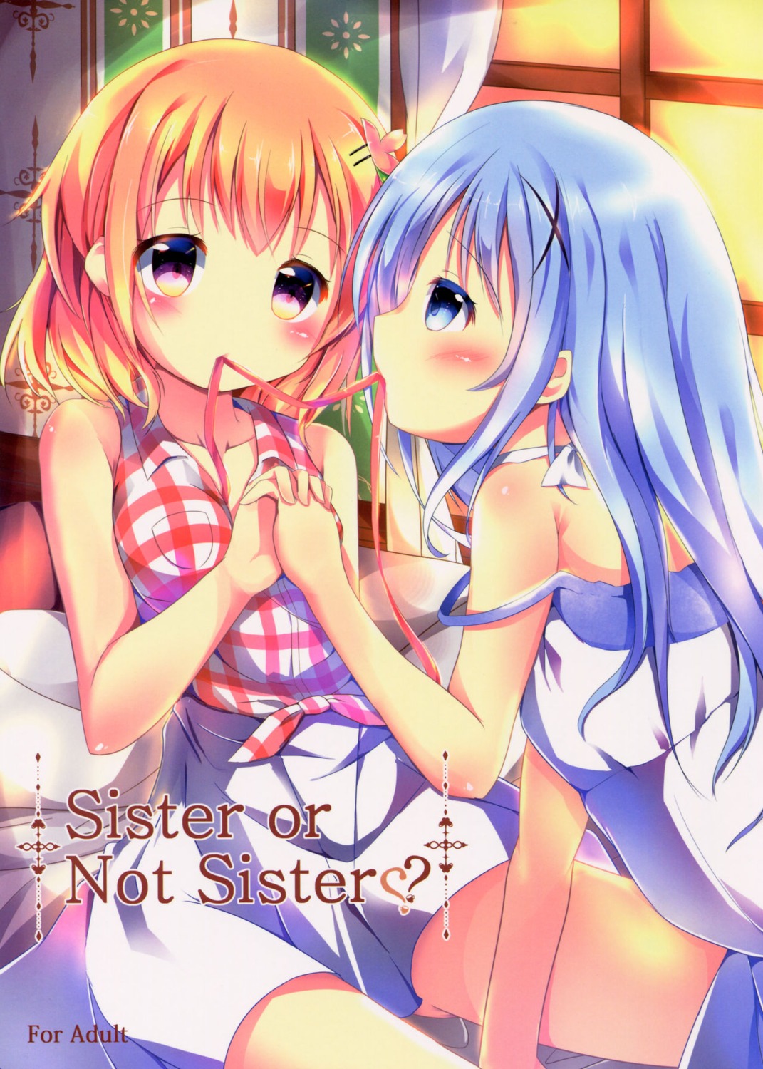 gochuumon_wa_usagi_desu_ka?, hinata_yuu_(artist), hoto_cocoa, kafuu_chino, yuri
