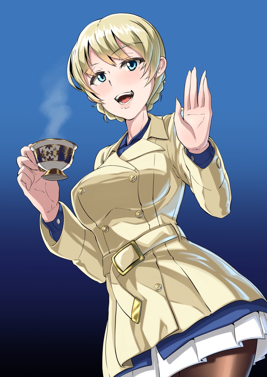 darjeeling, dragoncastle, girls_und_panzer, pantyhose