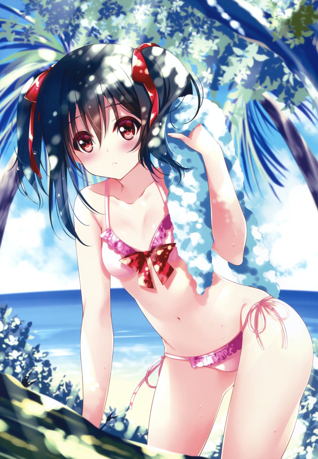 bikini, cleavage, love_live!, love_live!_(series), swimsuits, yazawa_nico, zinno