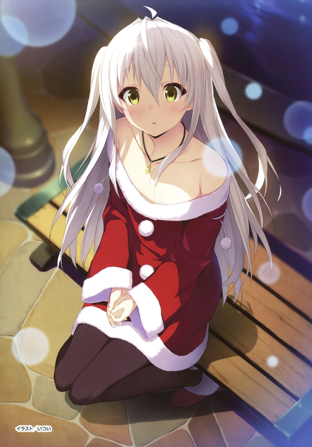 apeiria, christmas, dress, hikari_no_umi_no_apeiria, itsui, pantyhose, silky's_plus_dolce