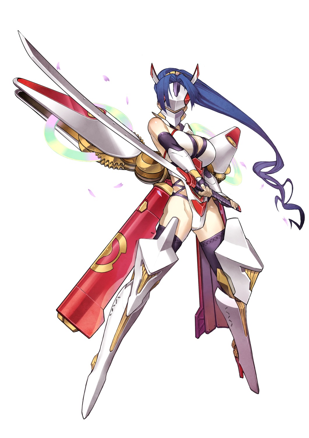 ar_nosurge, armor, cleavage, heels, leotard, sword, tagme, thighhighs