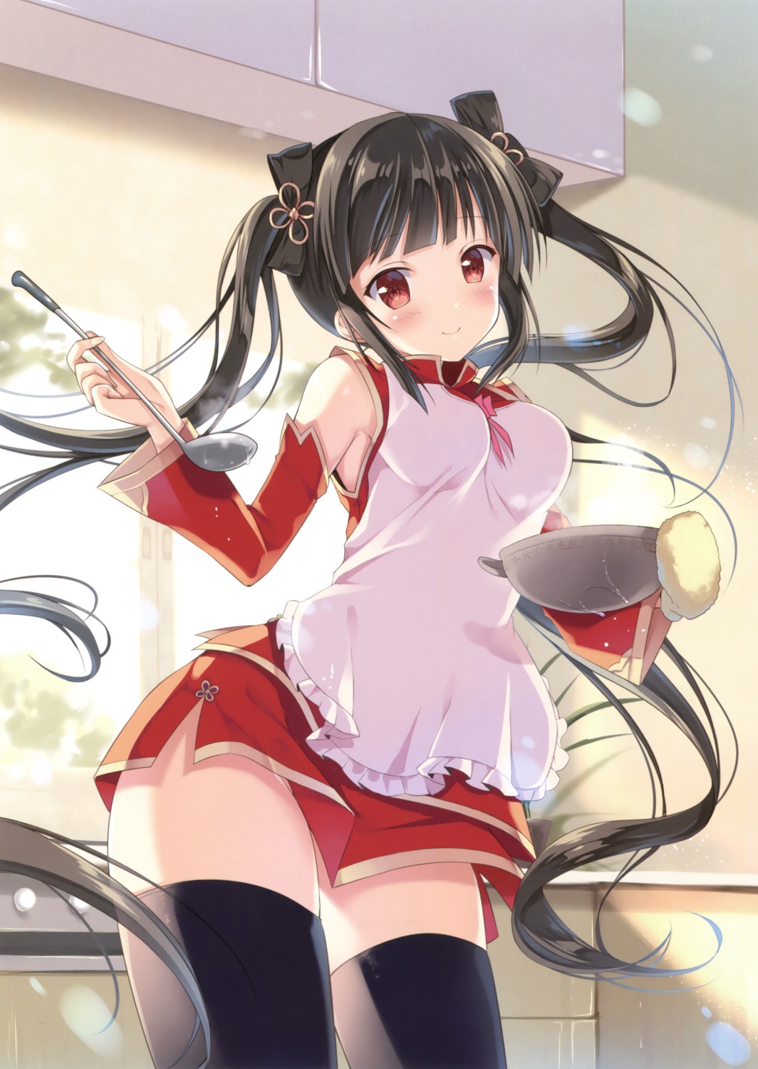asian_clothes, hanahanamaki, thighhighs