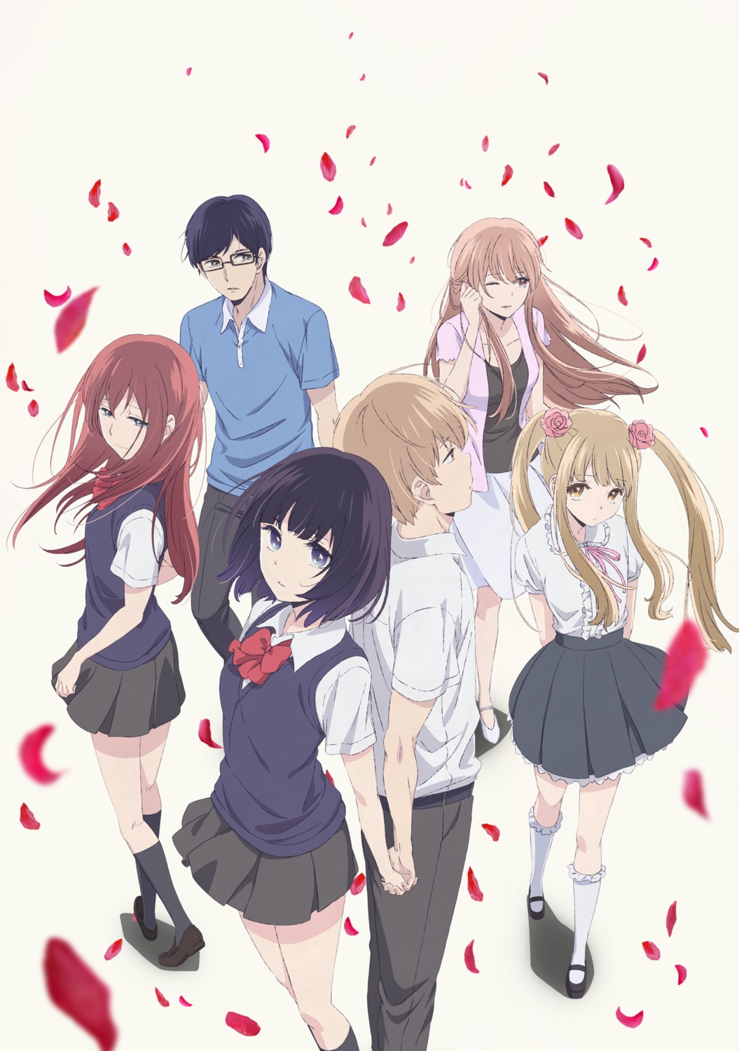 awaya_mugi, ebato_sanae, kamomebata_noriko, kanai_narumi, kuzu_no_honkai, megane, minagawa_akane, seifuku