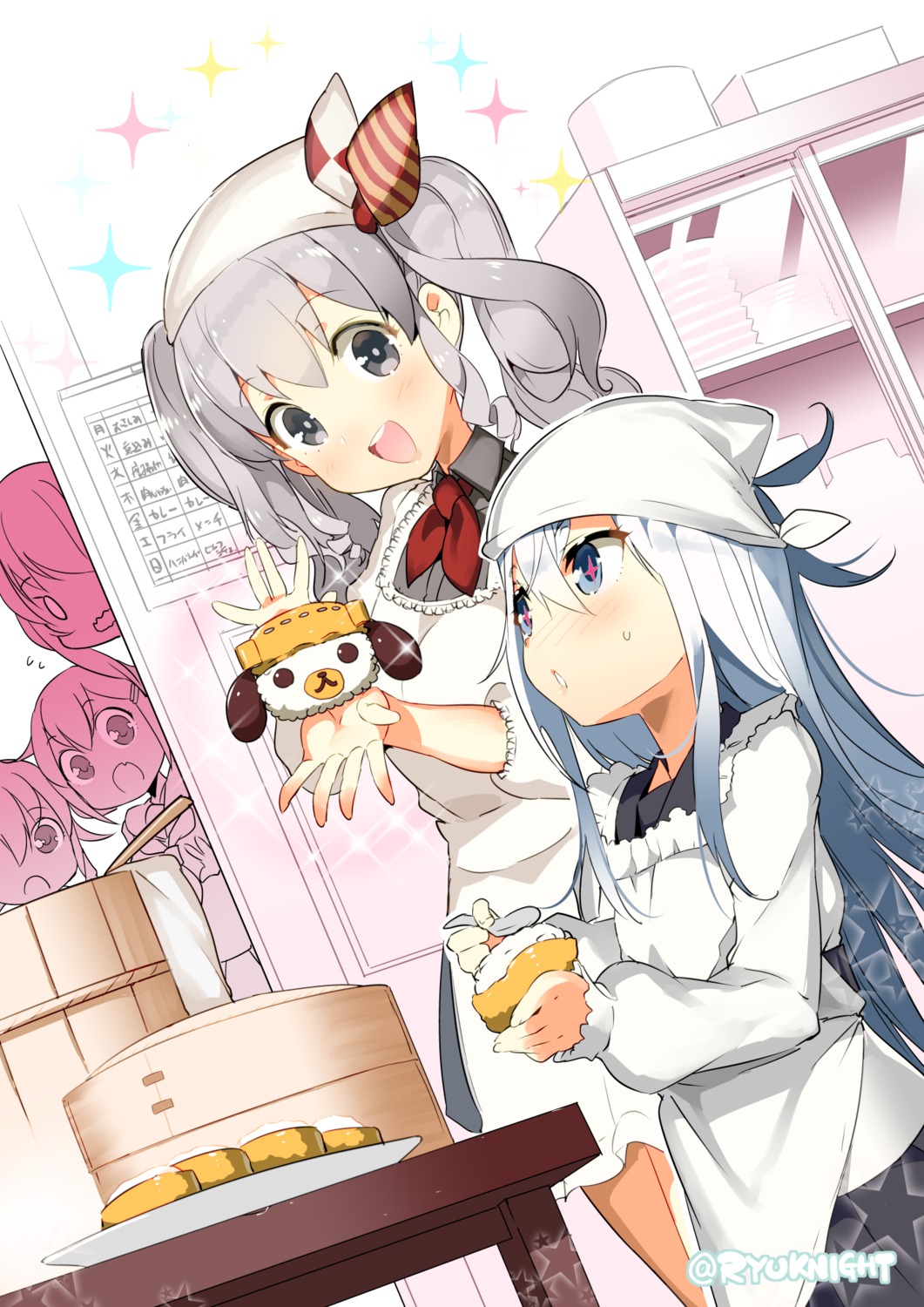 hibiki_(kancolle), ikazuchi_(kancolle), inazuma_(kancolle), kantai_collection, kashima_(kancolle), naitou_ryu, seifuku, uniform