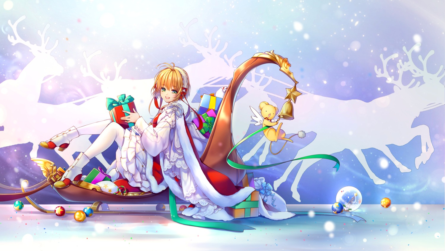 card_captor_sakura, christmas, dress, heels, kerberos, kingchenxi, kinomoto_sakura