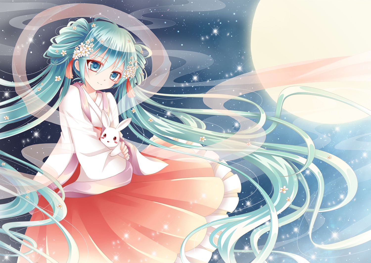 asian_clothes, chuushuu_meigetsu_miku, die_ying, hatsune_miku, vocaloid