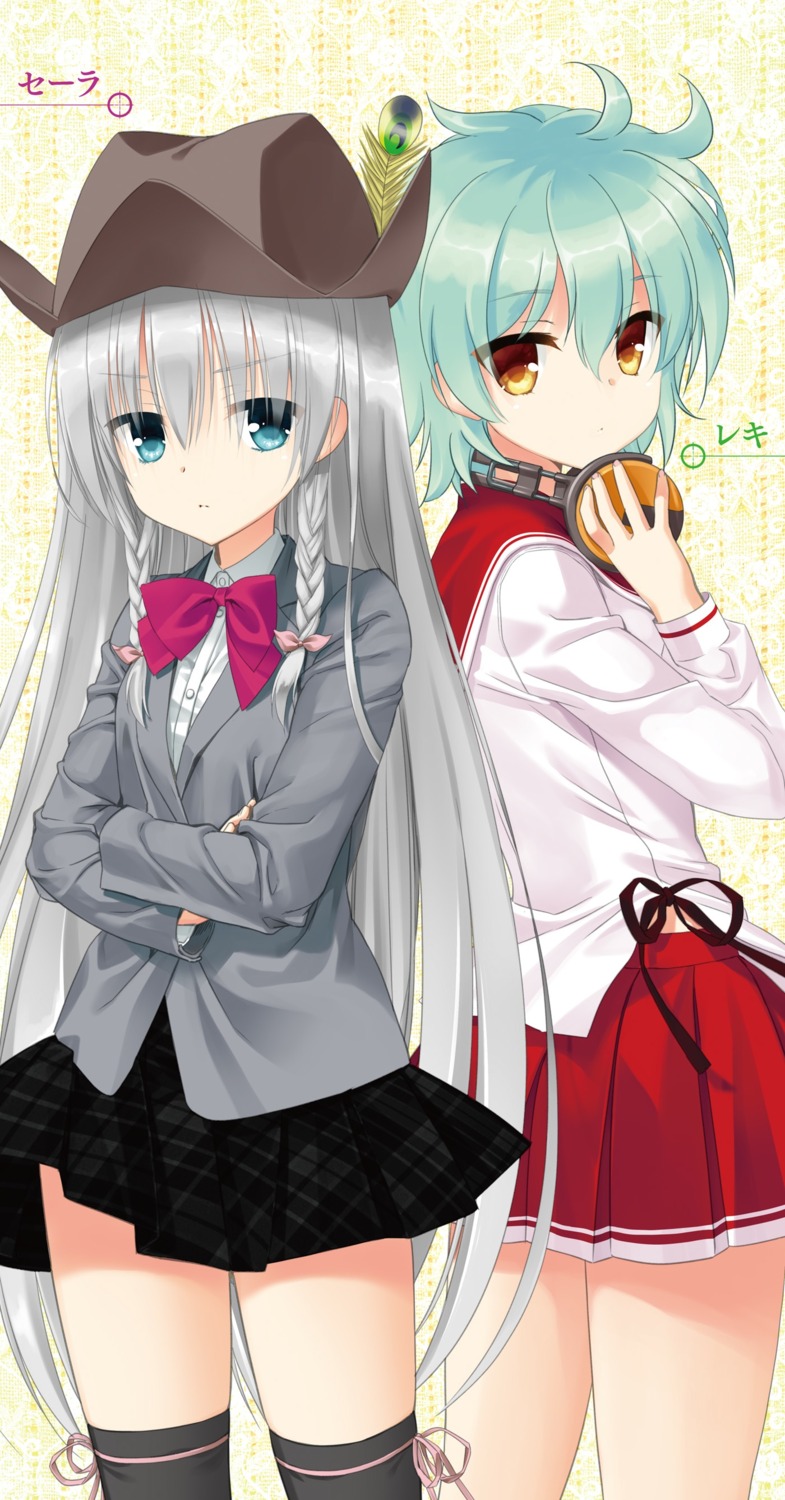 digital_version, headphones, hidan_no_aria, kobuichi, sarah_hood, seifuku, thighhighs, yada_reki