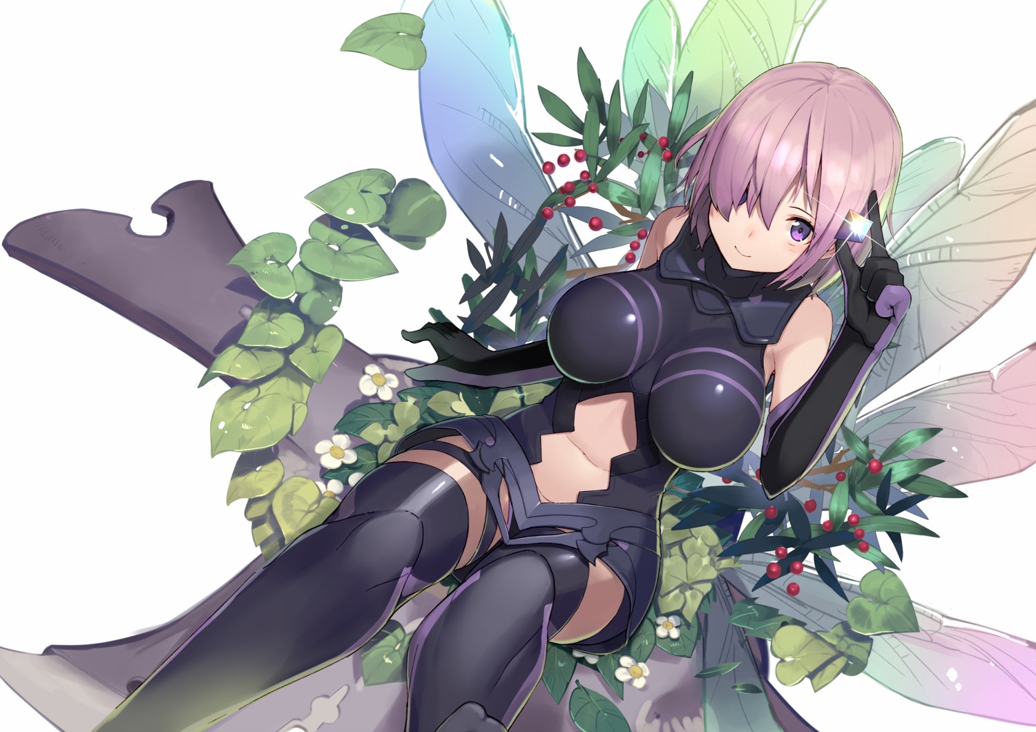 armor, fate/grand_order, katsudansou, mash_kyrielight, thighhighs