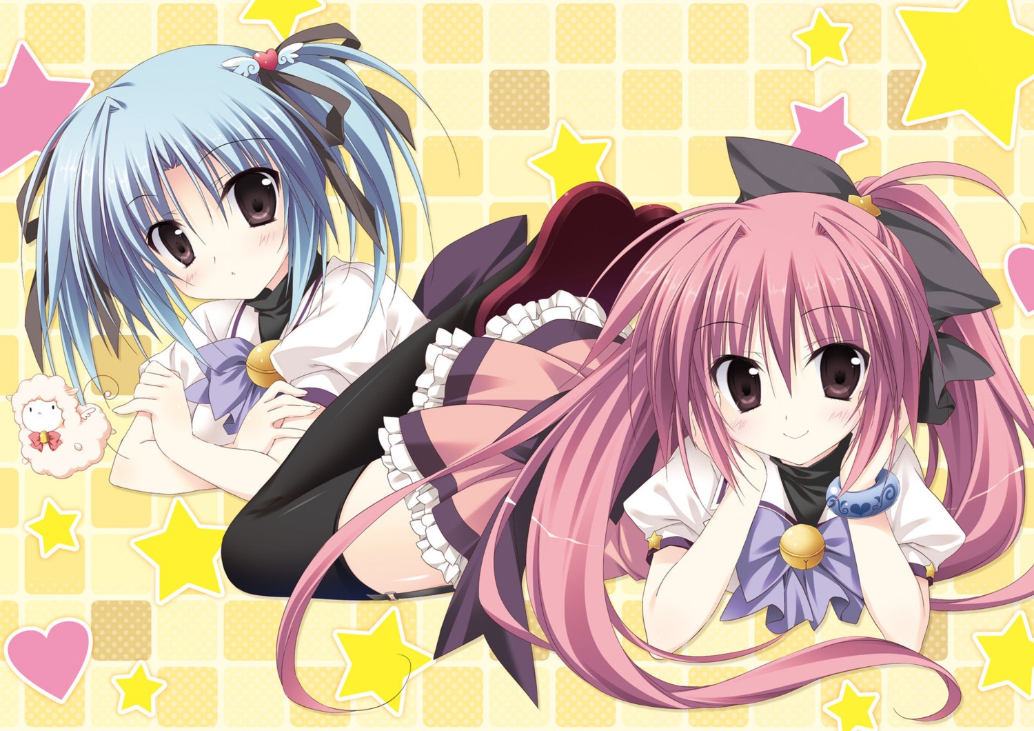 digital_version, korie_riko, lump_of_sugar, magical_charming!, seifuku, stockings, thighhighs