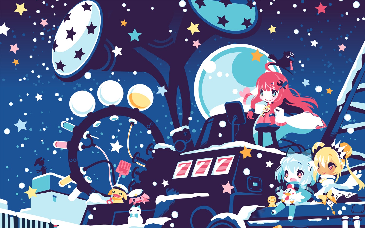 1000-chan, chibi, oizumi, shinonoko, wallpaper