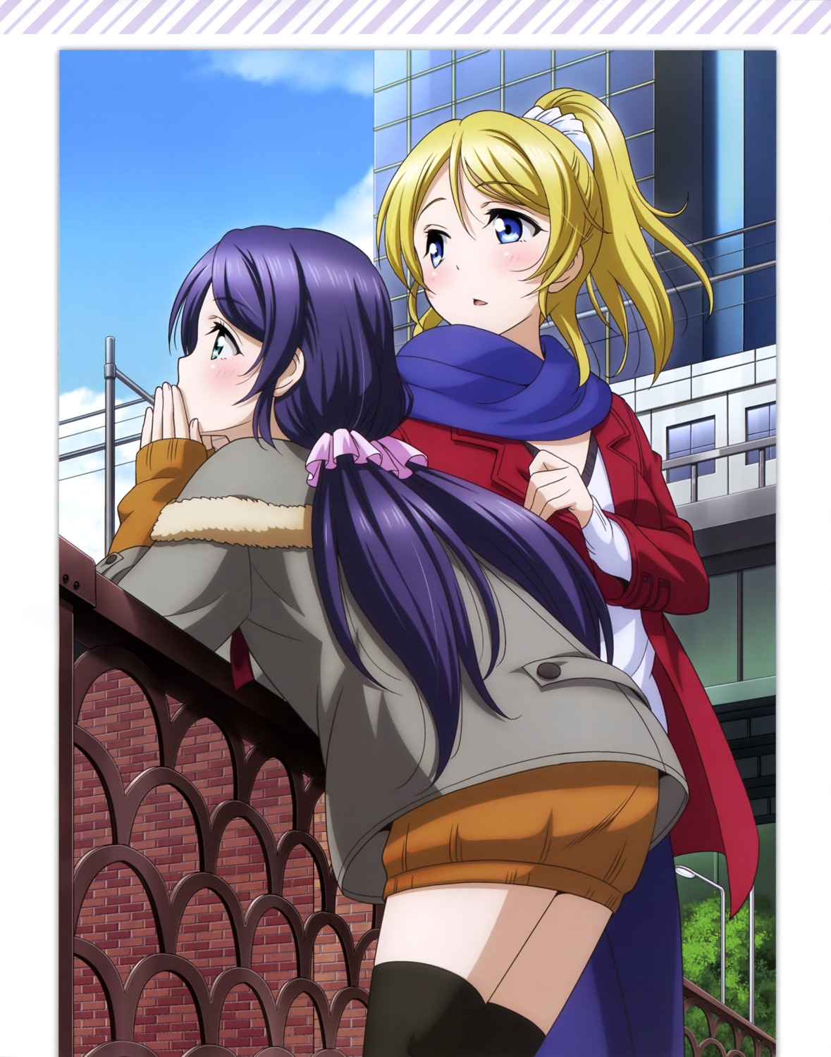 ayase_eli, love_live!, love_live!_(series), otono_natsu, thighhighs, toujou_nozomi