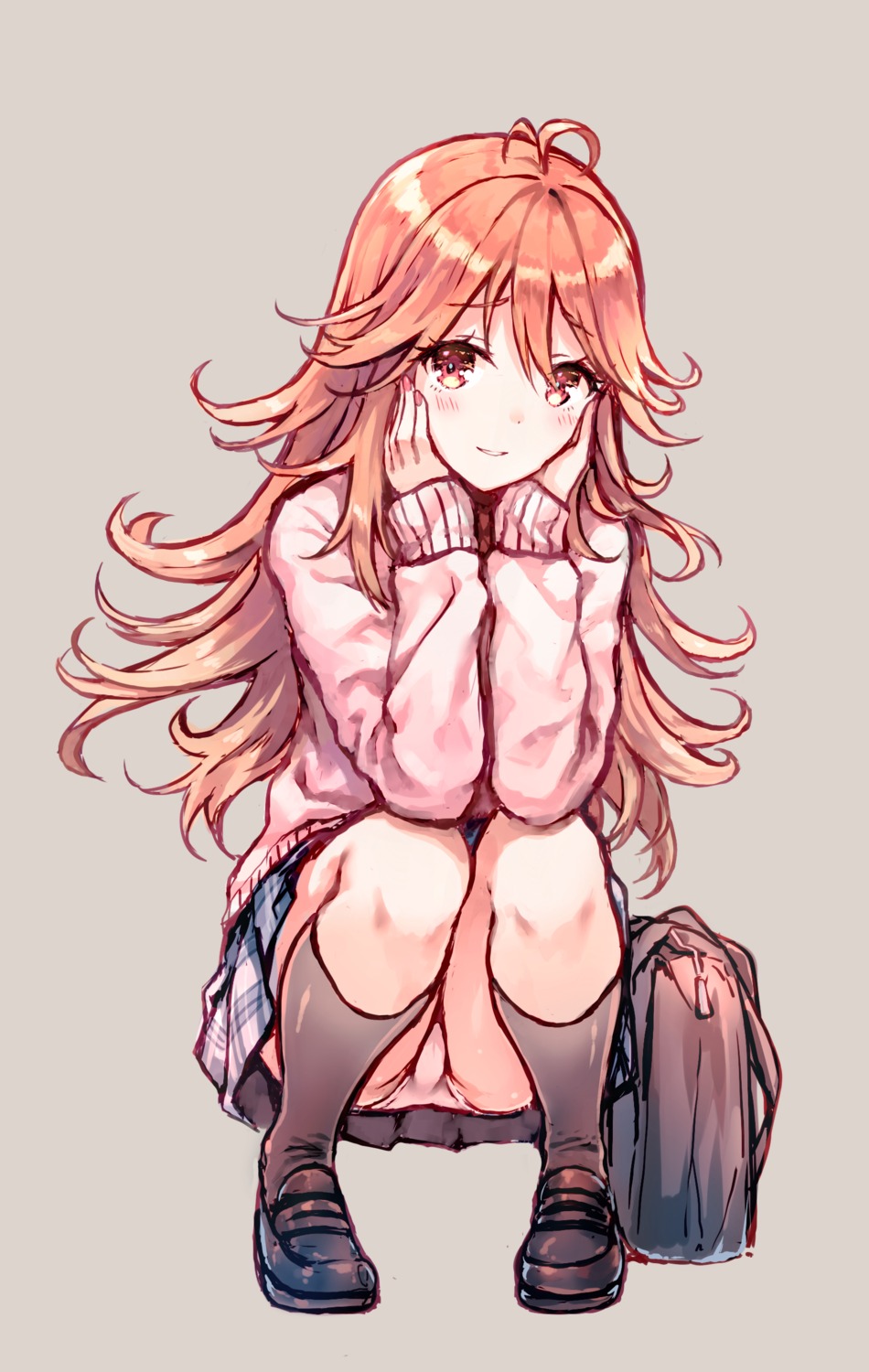 cameltoe, hiten, pantsu, seifuku, sweater, tokyo_7th_sisters, usuta_sumire