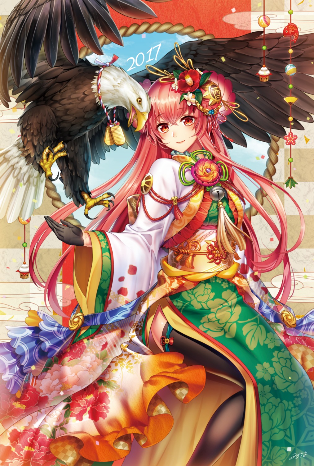 japanese_clothes, mirucho, thighhighs