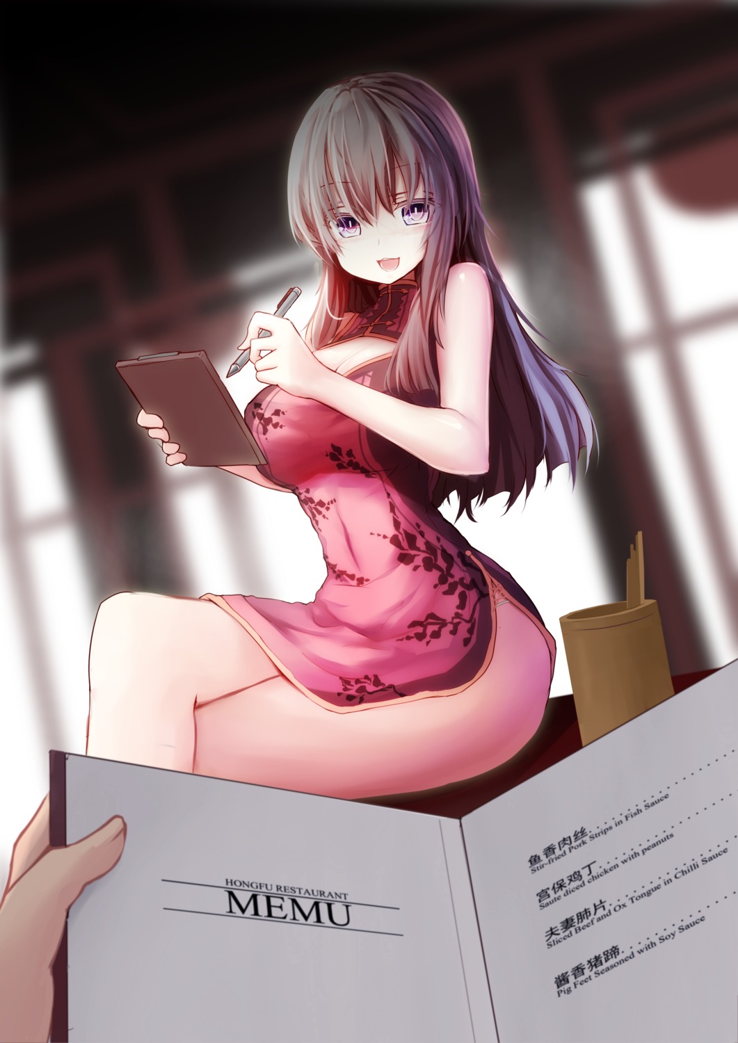 chinadress, cleavage, zheyi_parker