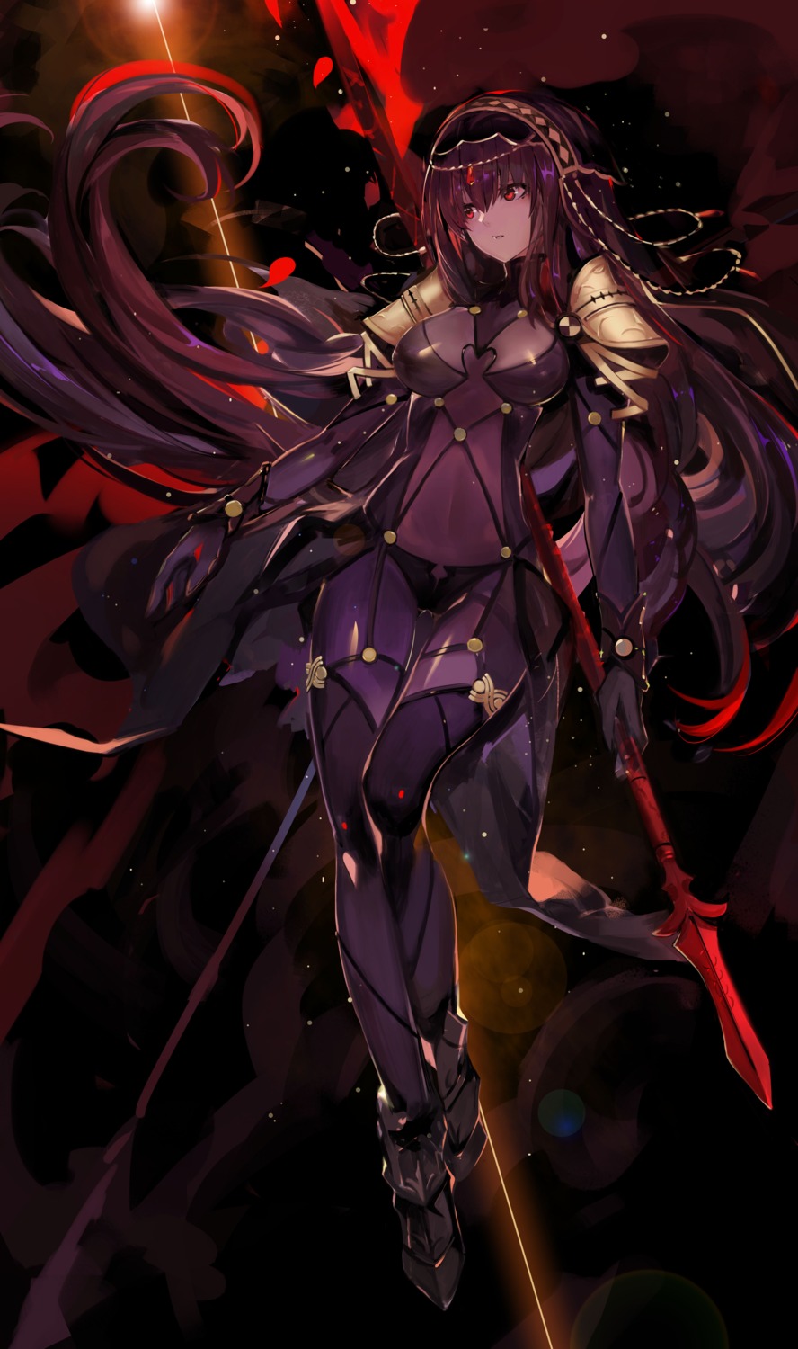 armor, bodysuit, fate/grand_order, saberiii, scathach_(fate), weapon