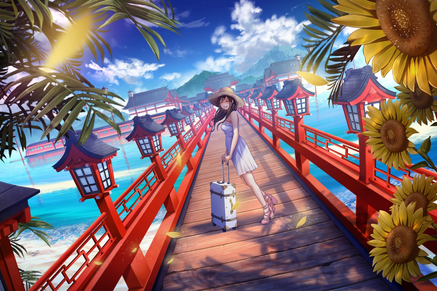 dress, heels, landscape, sho_(shoichi-kokubun)