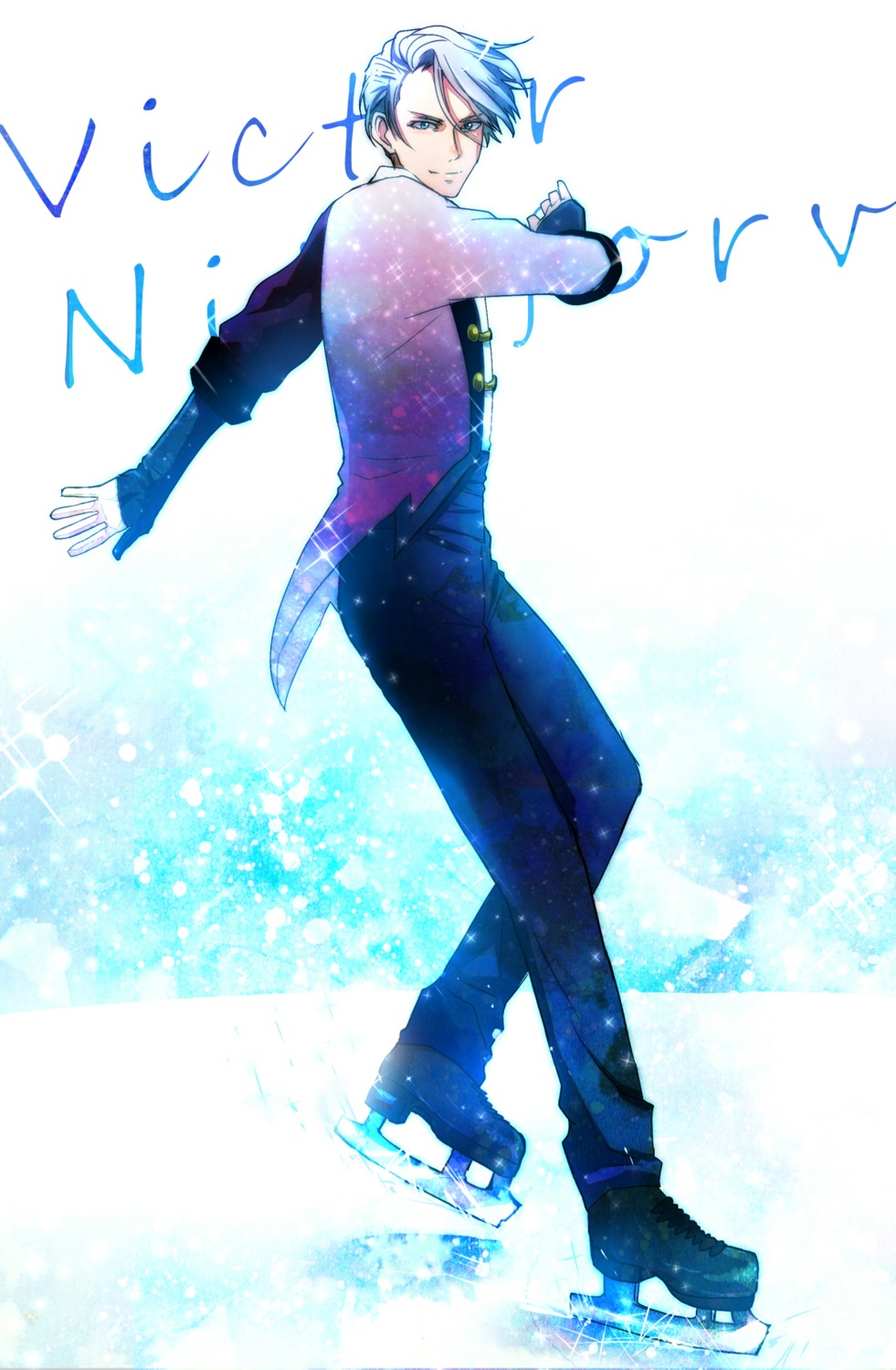 honchu, ice_skating, male, victor_nikiforov, yuri!!!_on_ice