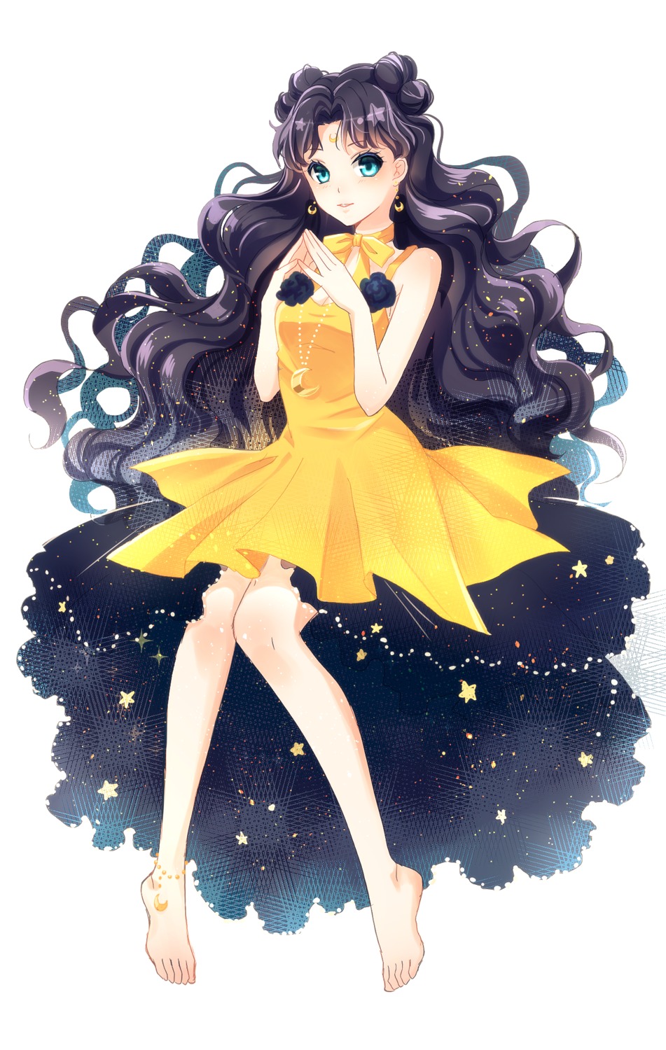 anthropomorphization, bishoujo_senshi_sailor_moon, dress, feet, luna_(sailor_moon), rei_(usabiba)