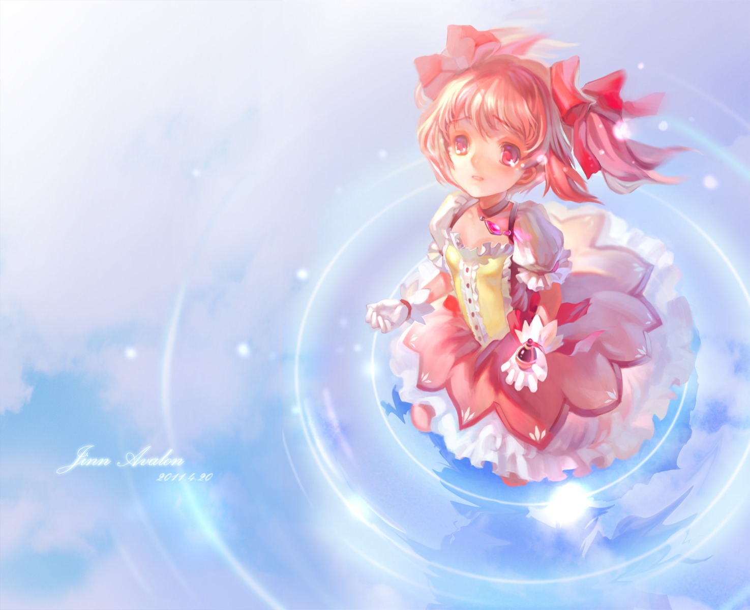 jinn_avalon, kaname_madoka, mahou_shoujo_madoka_magica