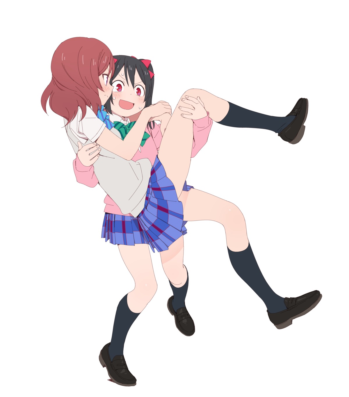 love_live!, love_live!_(series), nishikino_maki, nse, seifuku, sweater, yazawa_nico