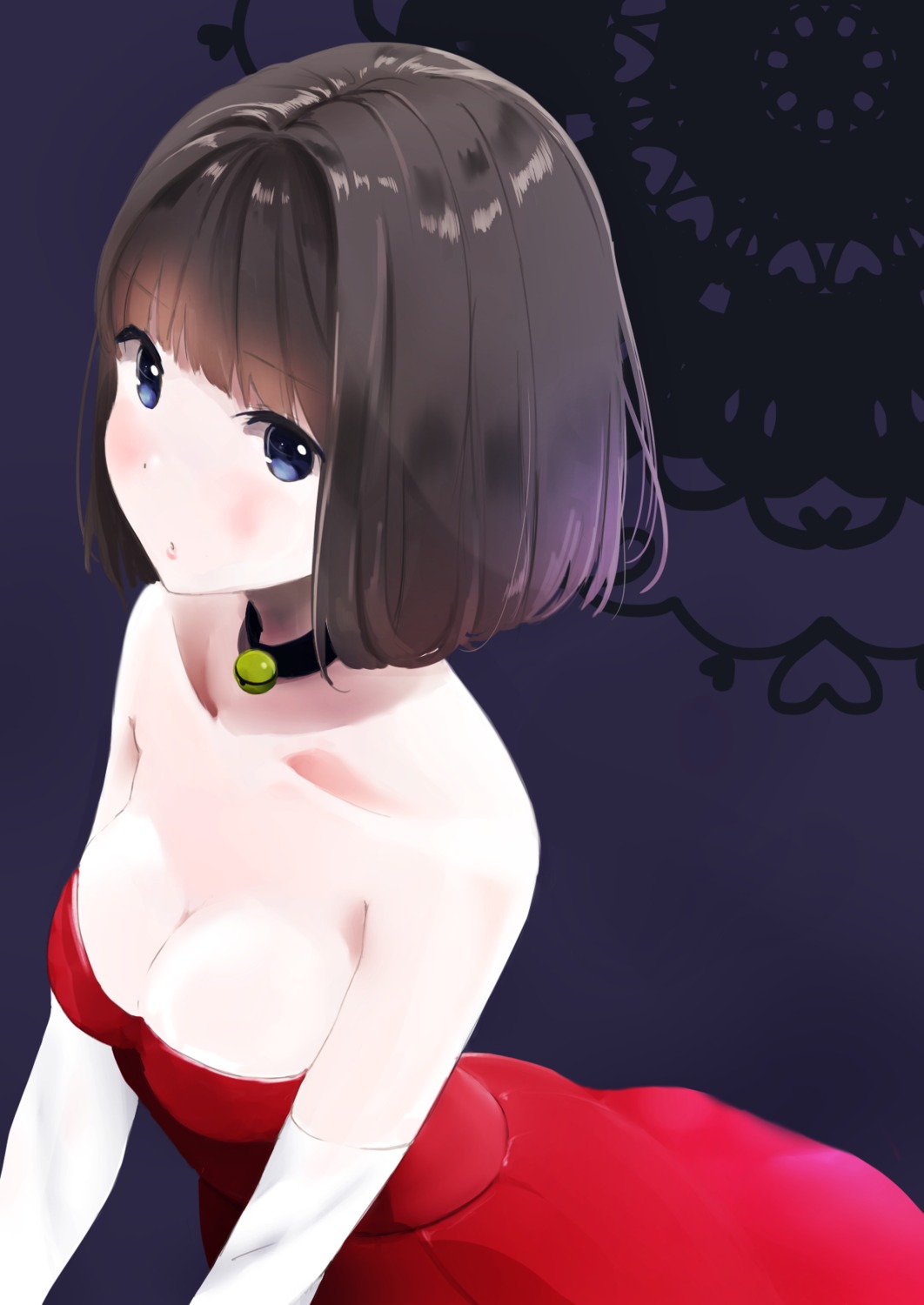 cleavage, dress, kinako_(shiratama_mochi), kuzu_no_honkai, yasuraoka_hanabi