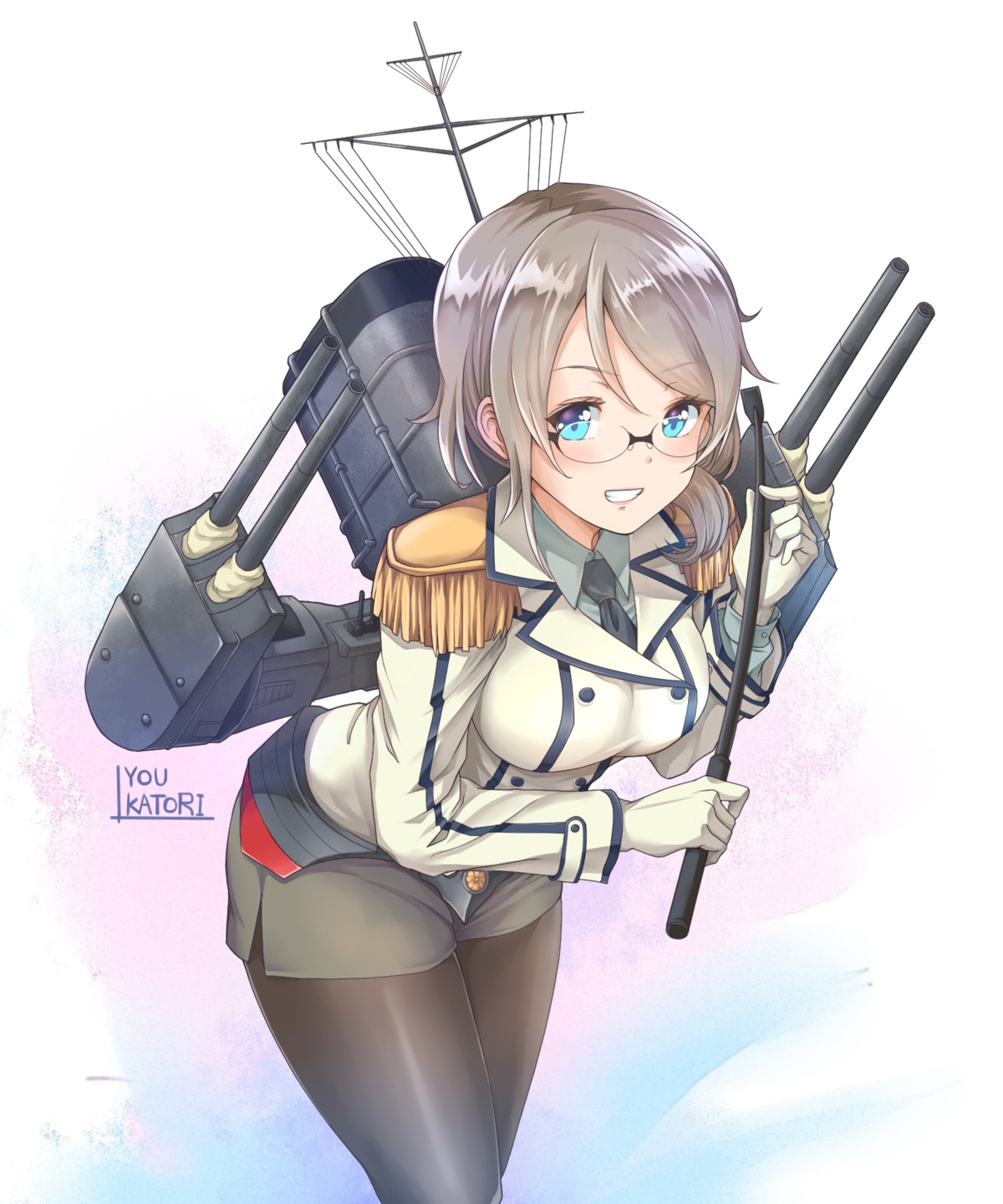 cosplay, kanabun, kantai_collection, katori_(kancolle), love_live!_(series), love_live!_sunshine!!, megane, pantyhose