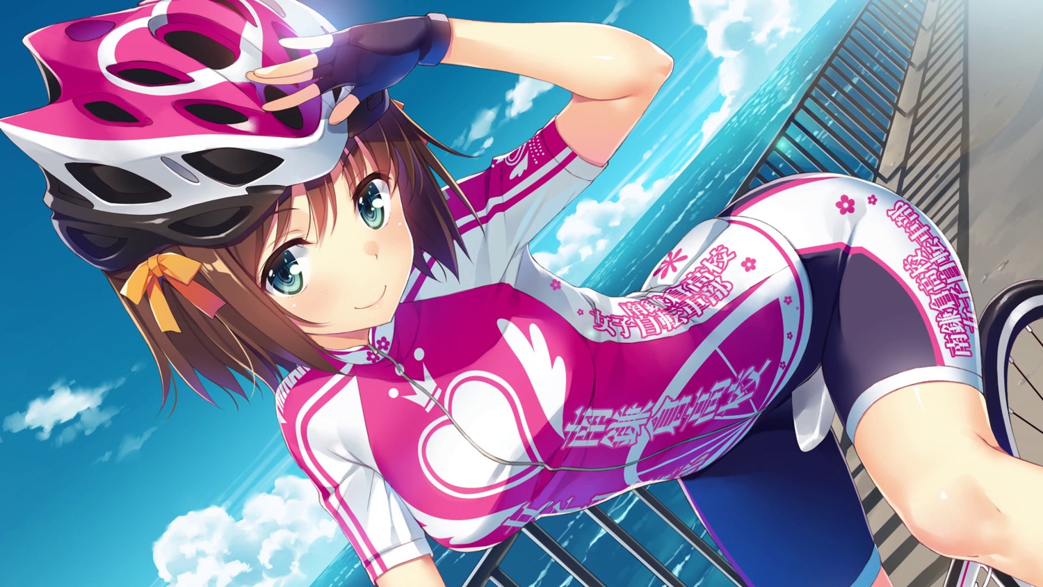 bike_shorts, endcard, maiharu_hiromi, minami_kamakura_koukou_joshi_jitenshabu, yuuki_hagure