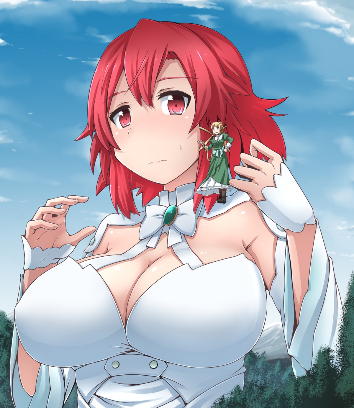 cleavage, dress, heels, izetta, ortfiné_fredericka_von_eylstadt, shuumatsu_no_izetta, terada_ochiko