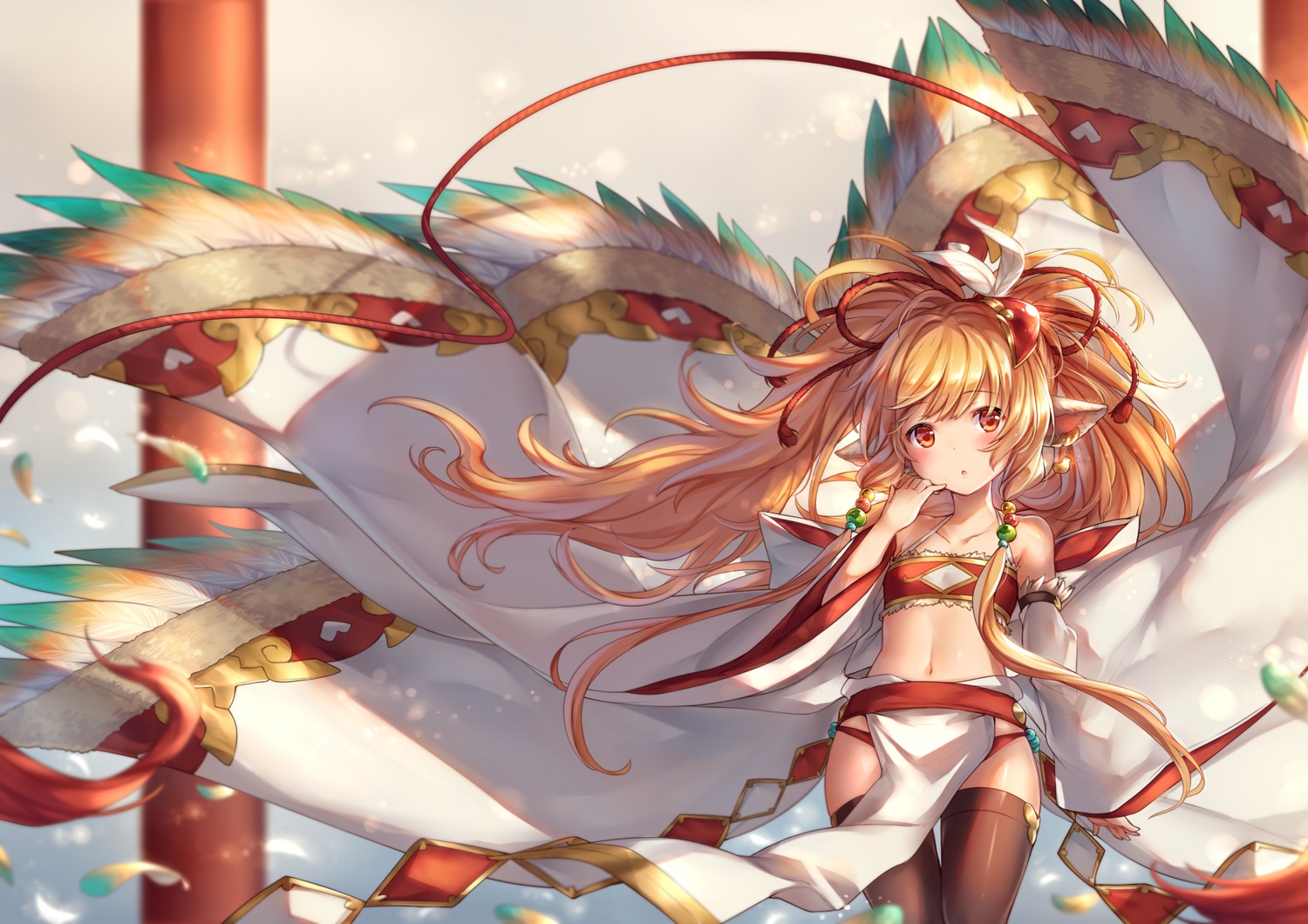 animal_ears, bikini, granblue_fantasy, ks, makira_(granblue_fantasy), swimsuits, thighhighs
