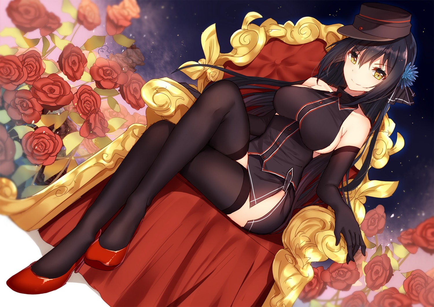 bison_cangshu, heels, metal_waltz, thighhighs