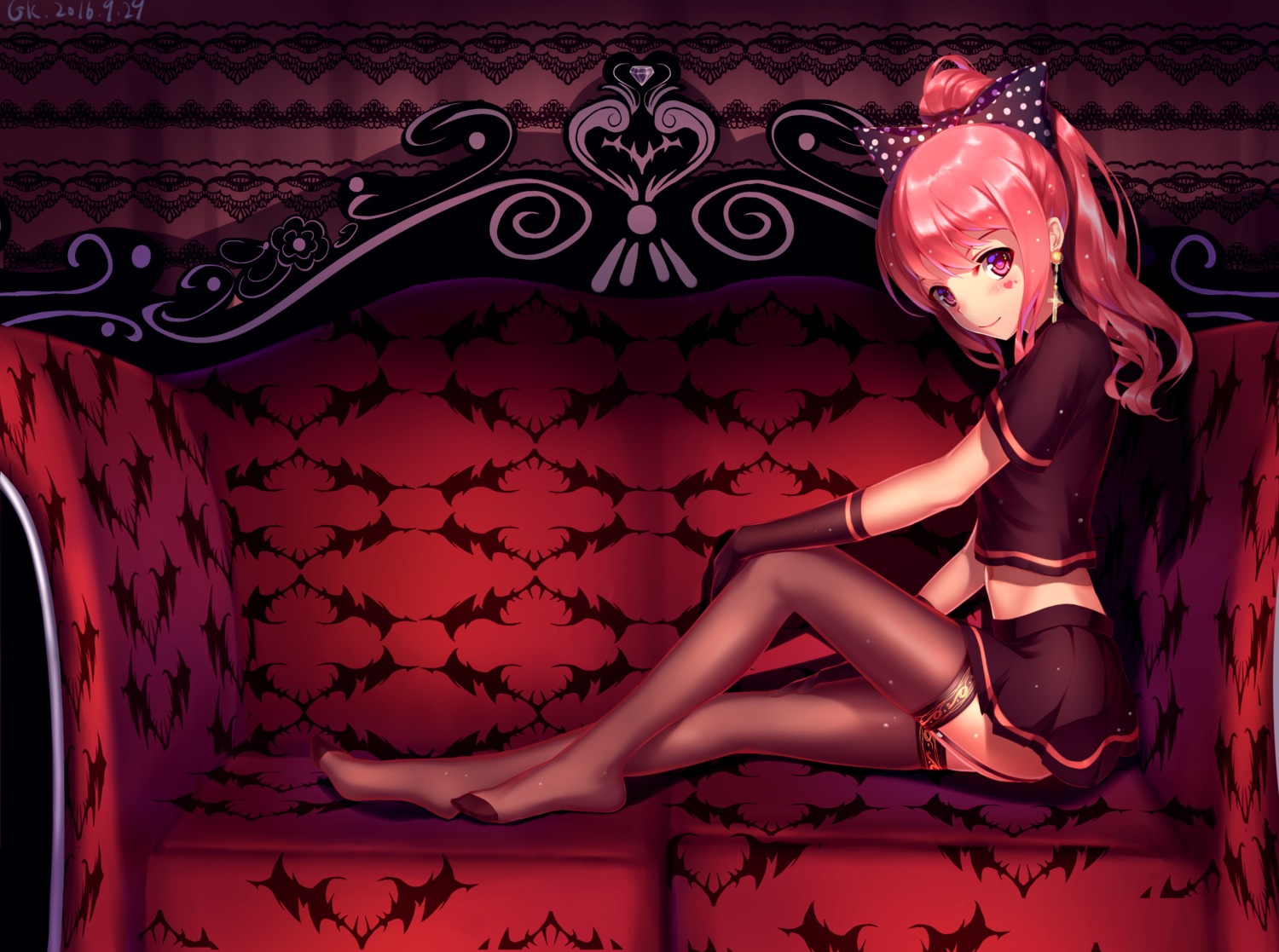 feet, gk_(artist), seifuku, stockings, tattoo, thighhighs