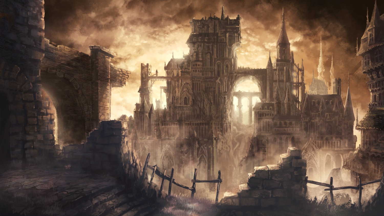 dark_souls_3, landscape, sanadn, wallpaper