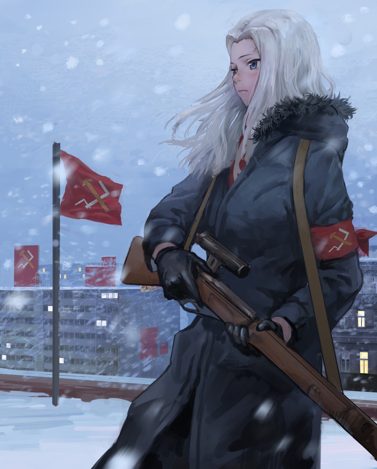 clara_(girls_und_panzer), girls_und_panzer, gun, tomiya7112