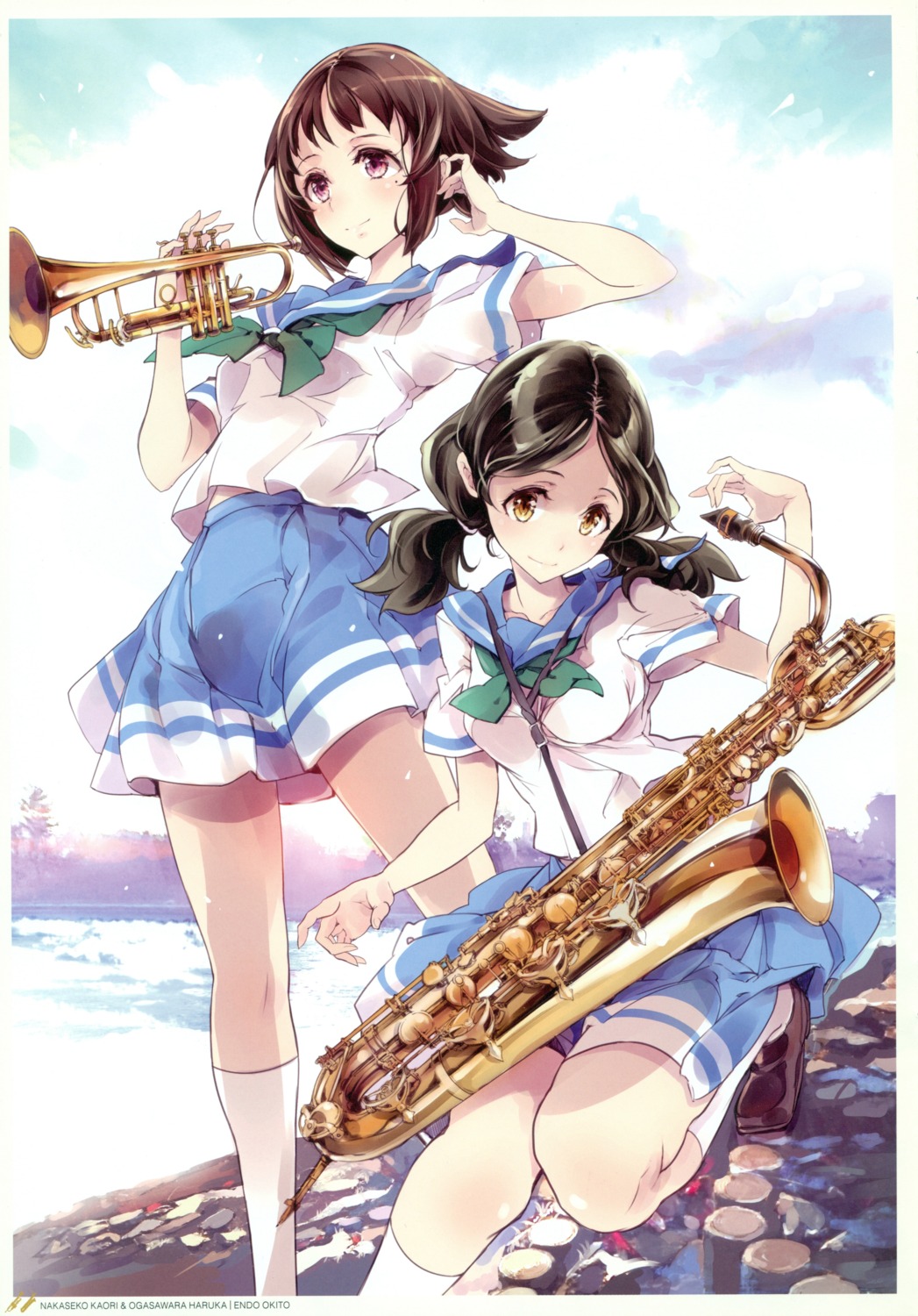 endou_okito, hibike!_euphonium, nakaseko_kaori, ogasawara_haruka, screening, seifuku