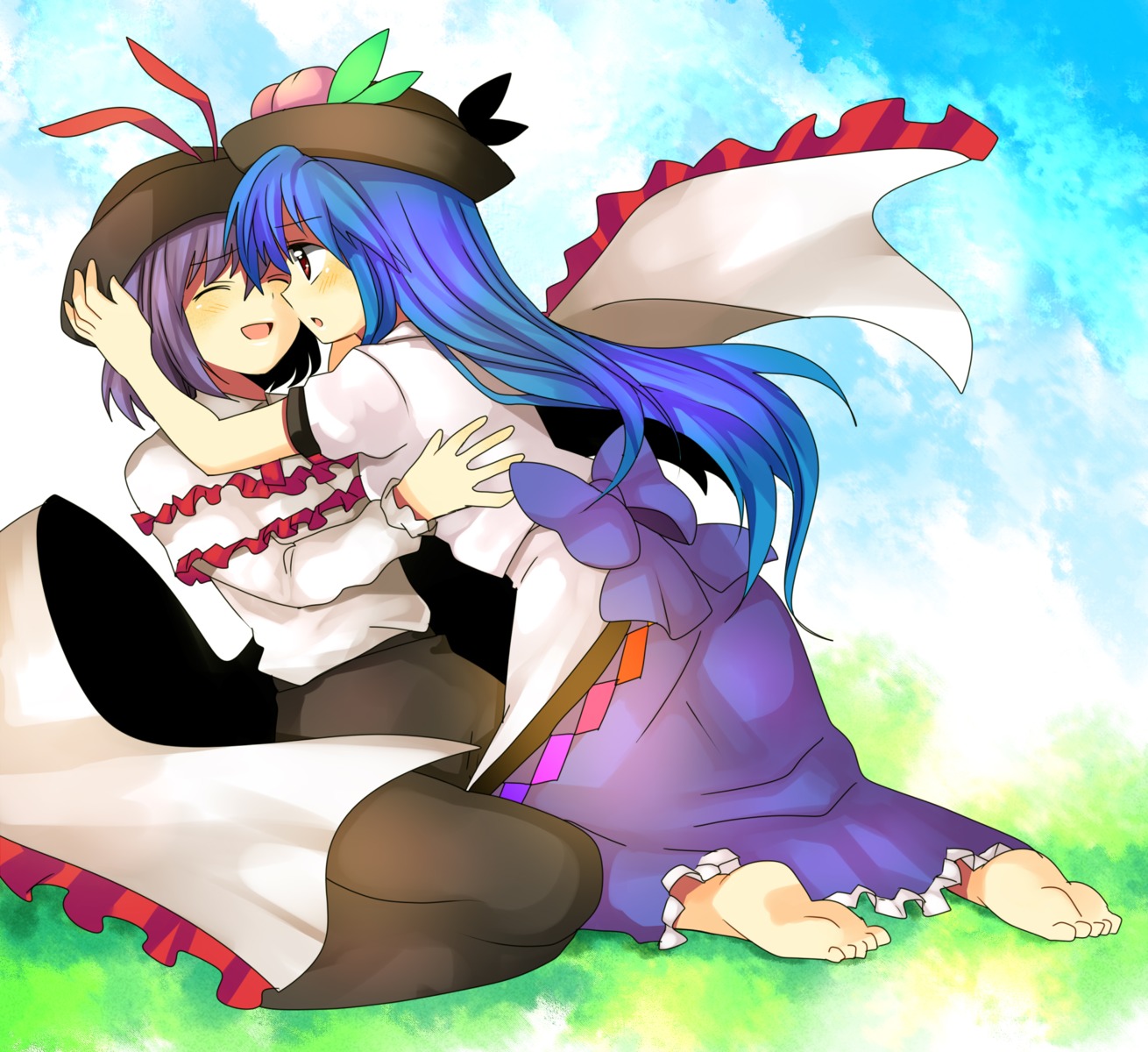 hinanawi_tenshi, mei, nagae_iku, touhou