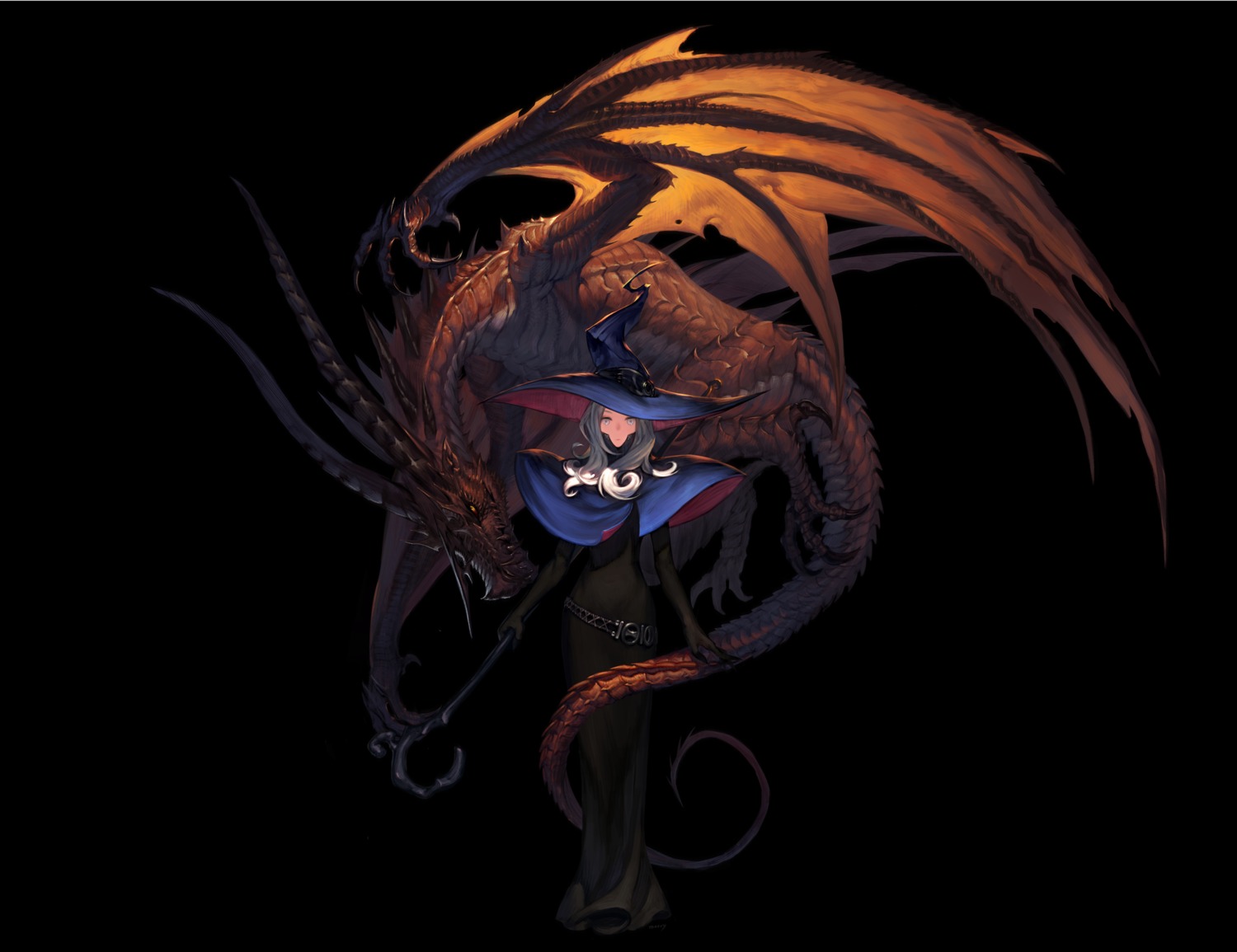 dress, monster, na_in-sung, weapon, witch