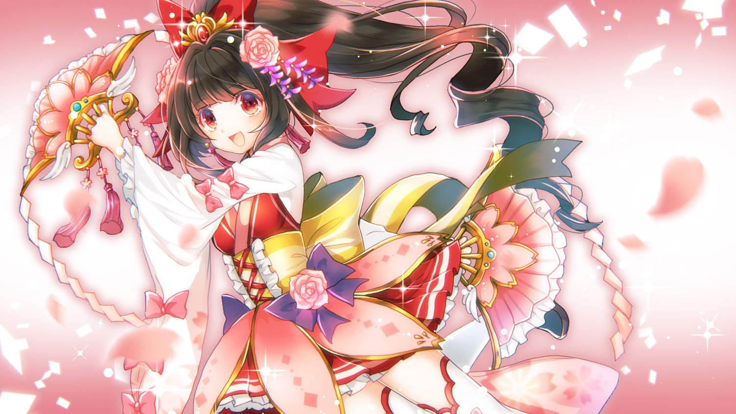 lolita_fashion, sazanami_shione, thighhighs, wa_lolita, wallpaper
