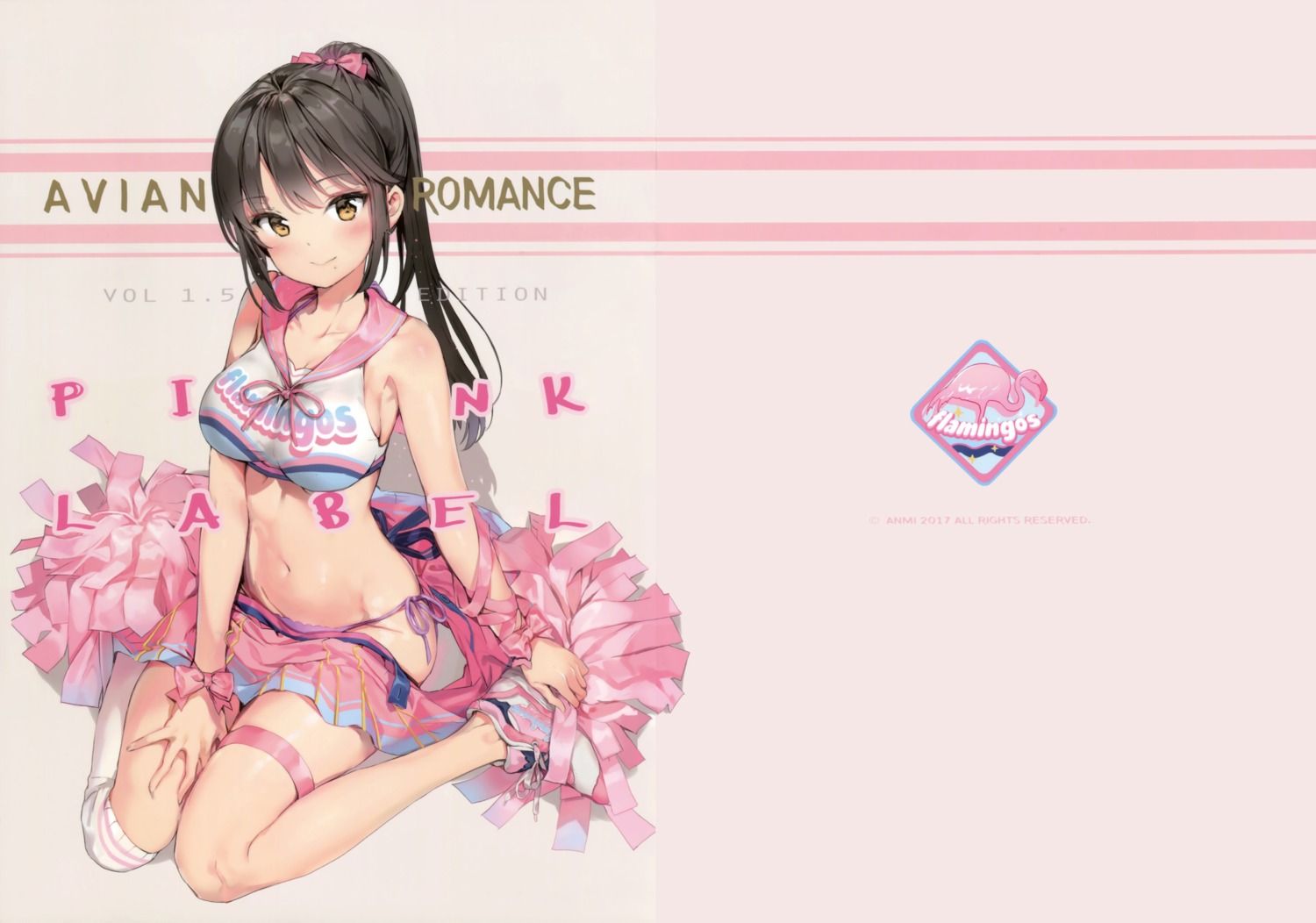 anmi, cheerleader, garter, jpeg_fix, pantsu, string_panties, thighhighs