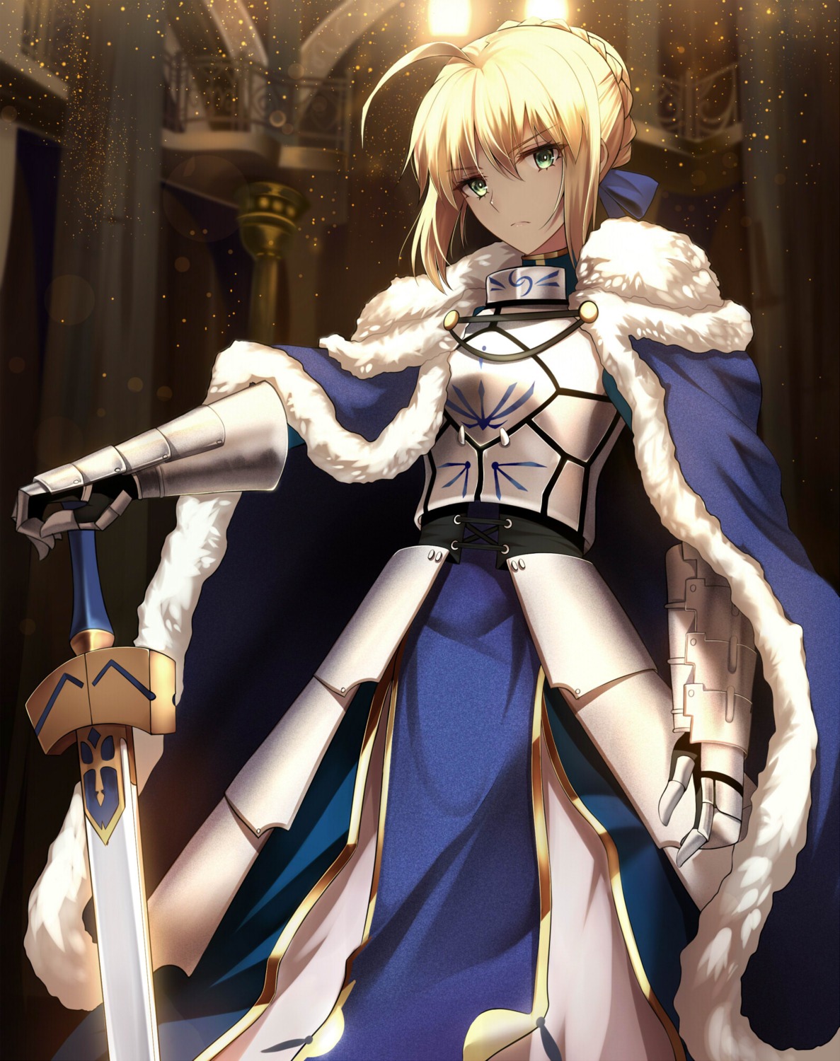 armor, artoria_pendragon_(fate), fate/grand_order, shiguru, sword
