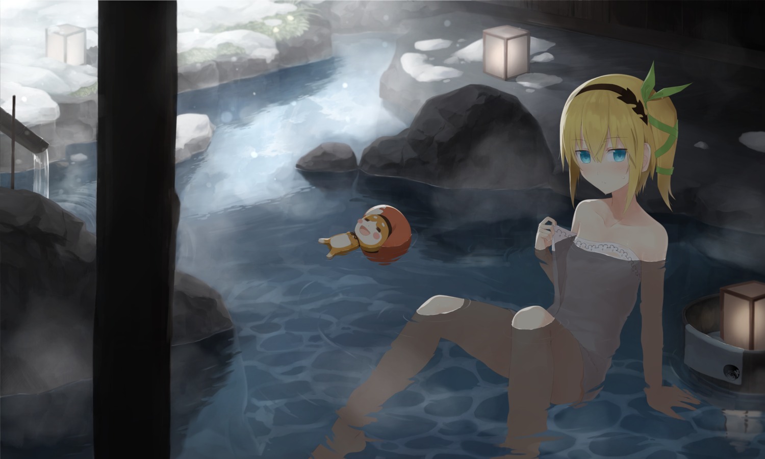 akitaka_akita, edna, onsen, tales_of, tales_of_zestiria, towel, undressing, wet
