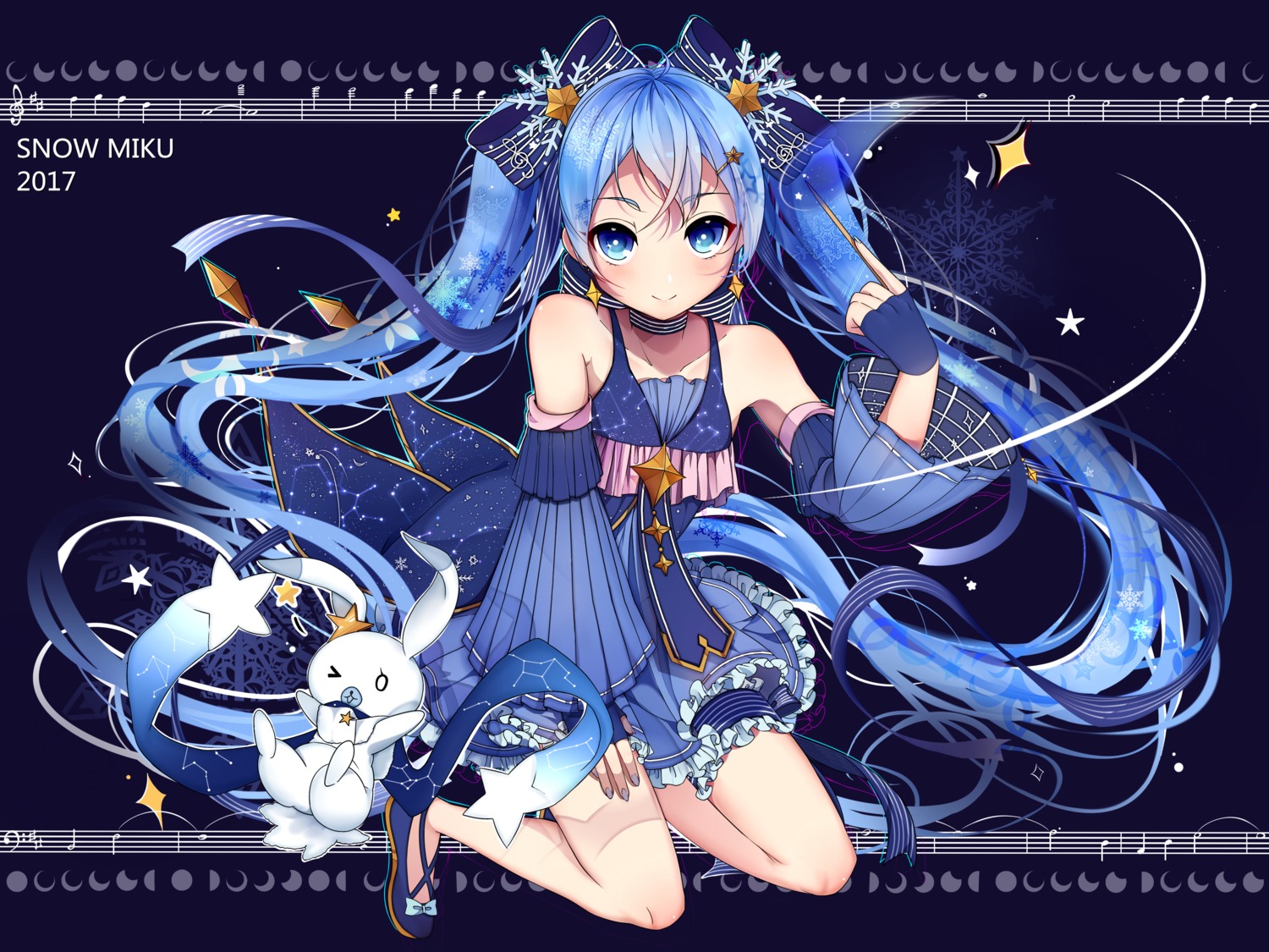 dress, hatsune_miku, vocaloid, weizhi, yuki_miku