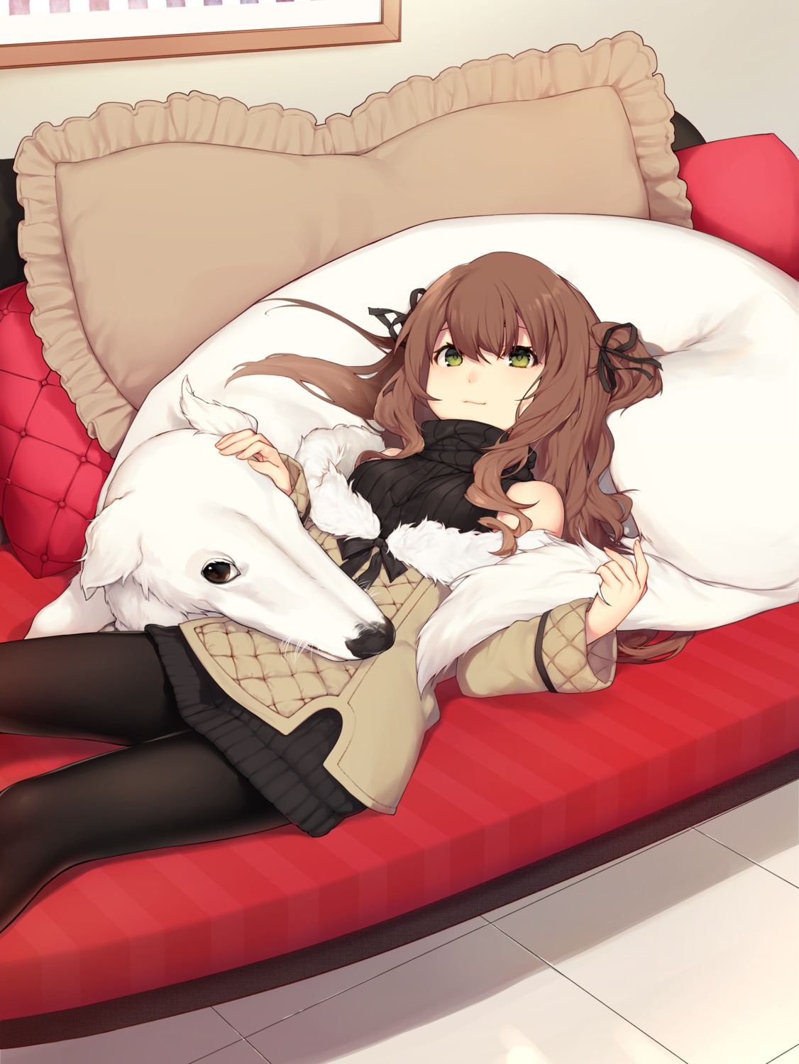 akayan, dress, pantyhose