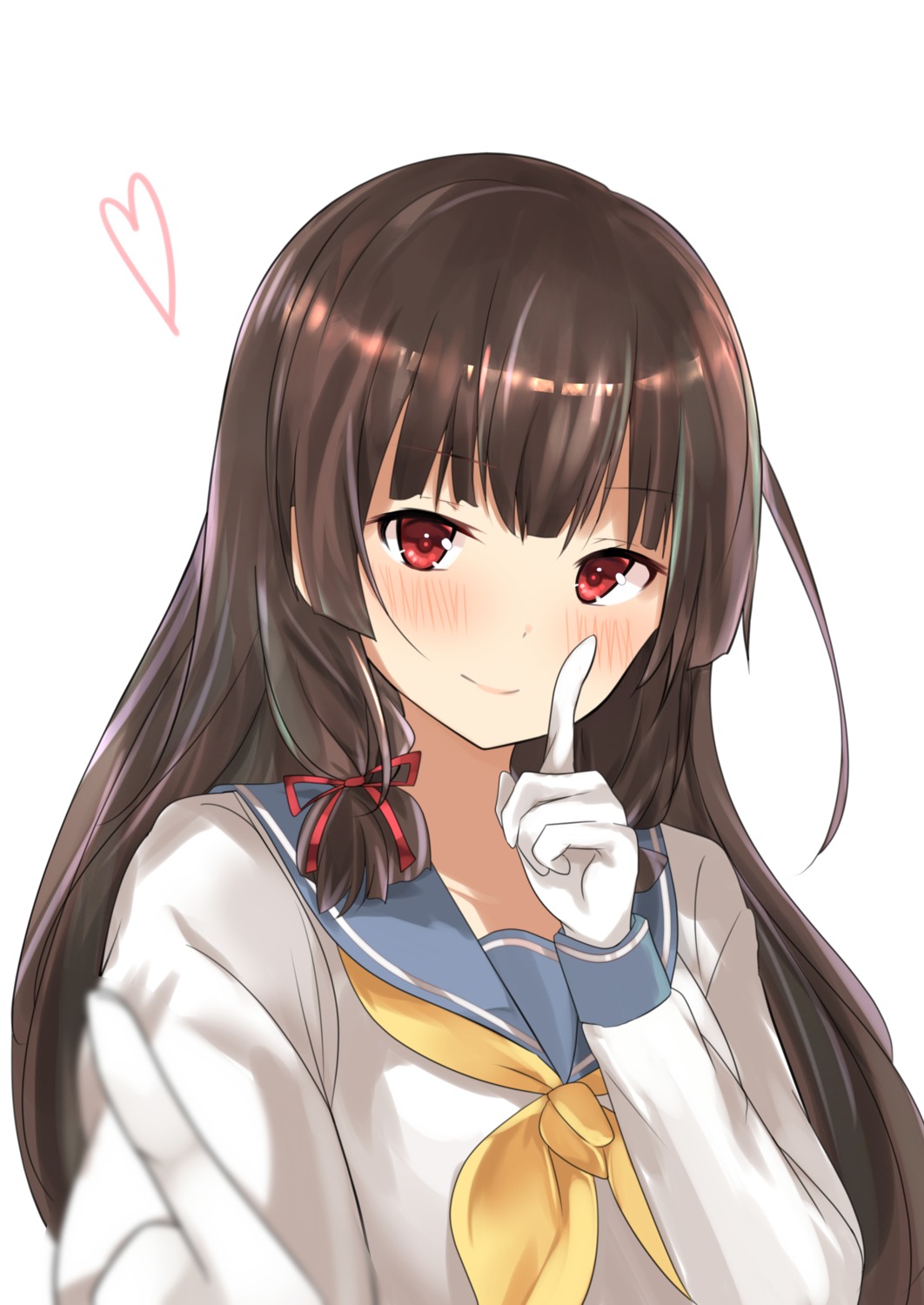 isokaze_(kancolle), kantai_collection, natsu_(sinker8c), seifuku