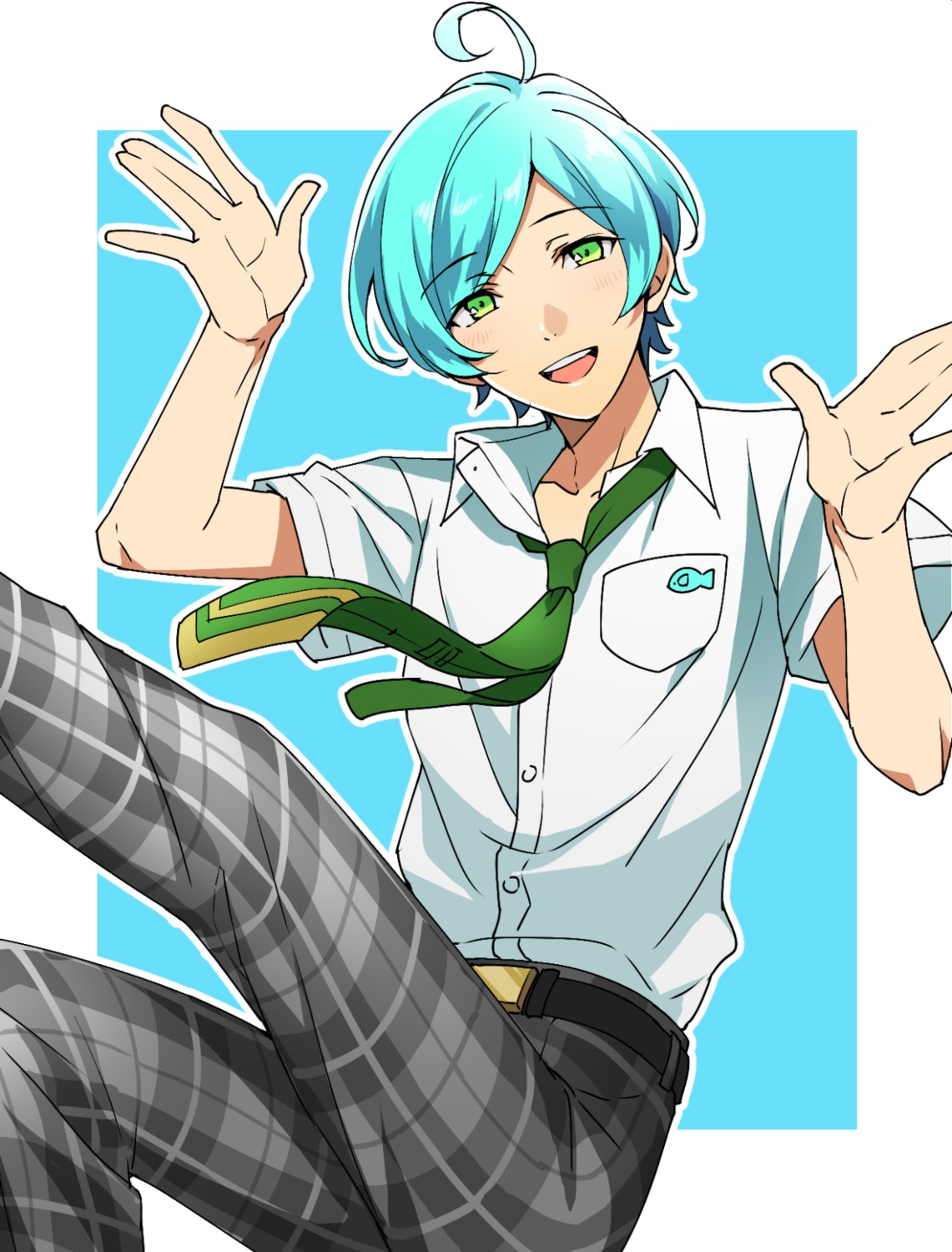 92_(artist), ensemble_stars!, male, seifuku, shinkai_kanata