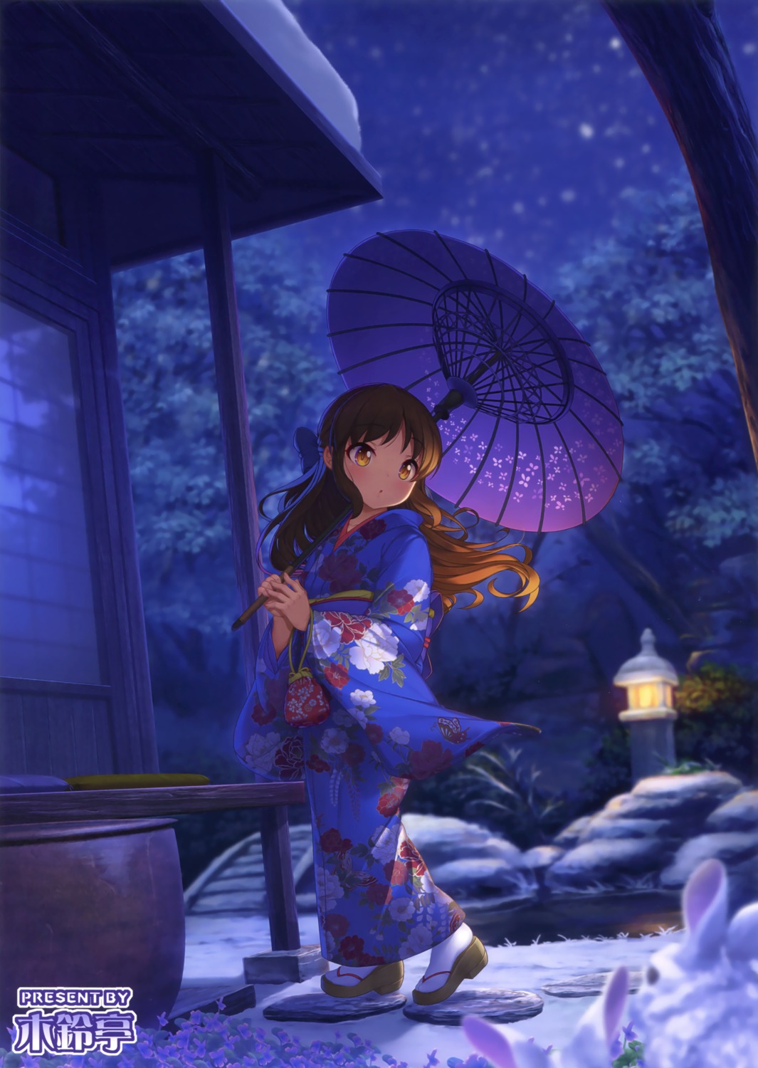 kimono, kirin_kakeru, tachibana_arisu, the_idolm@ster, the_idolm@ster_cinderella_girls, the_idolm@ster_cinderella_girls_u149, umbrella